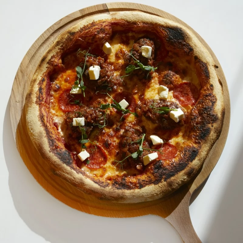 Неаполитанская пицца Капоната-баклажан