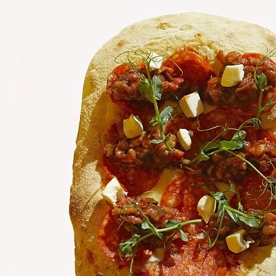 Римская пицца Капоната-баклажан